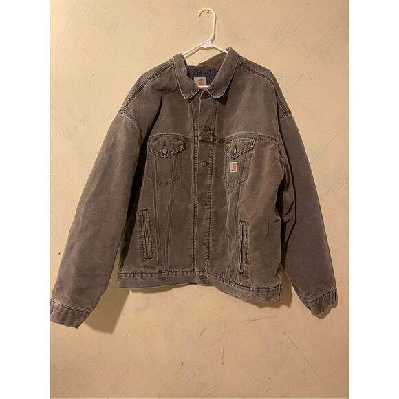 VTG Carhartt Blanket Lined Distressed thick warm Coat   Sz 3X - Picture 1 of 9